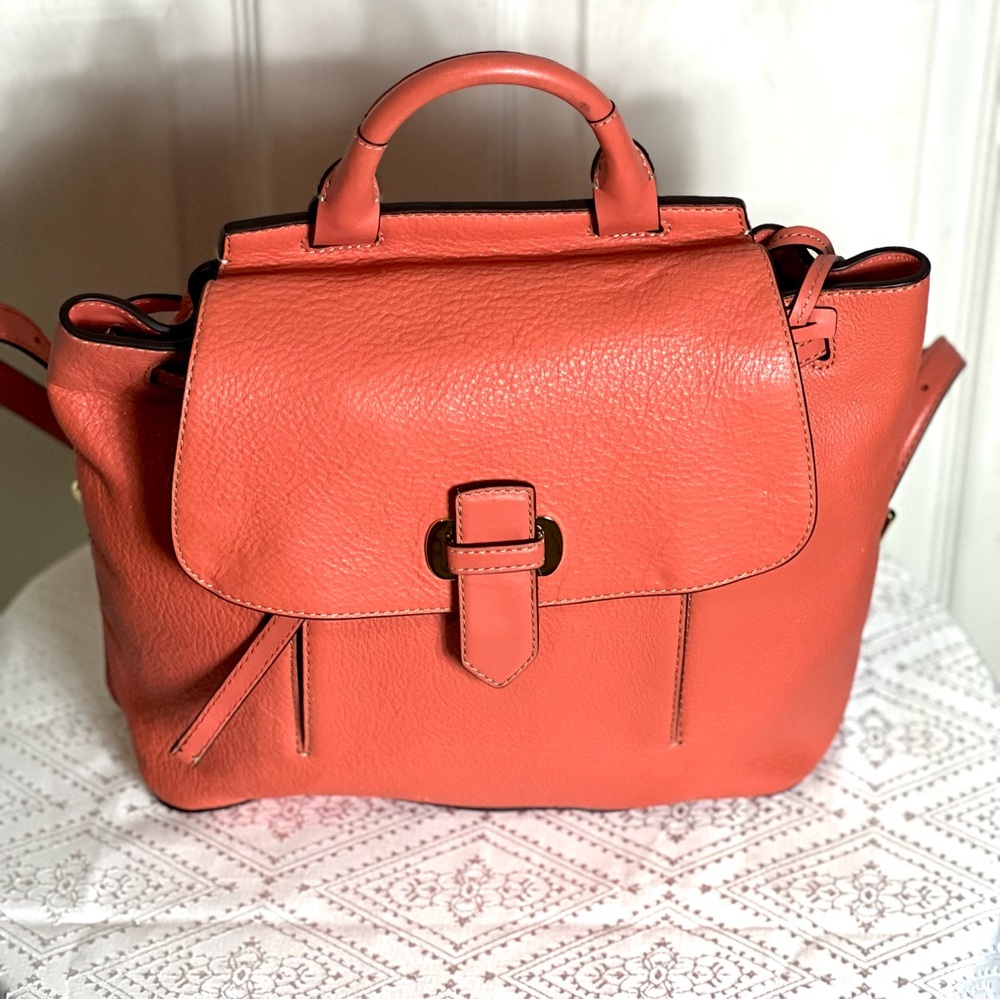 MICHAEL MICHAEL KORS💥VINTAGE~RARE💥Salmon Pebble Leather Backpack